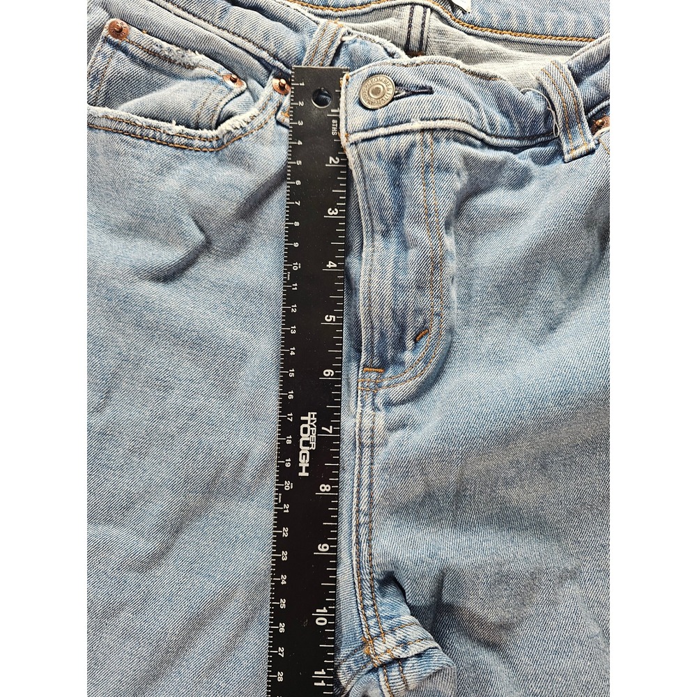Abercrombie 90s Ultra High Rise Jeans Women 29 Slim Straight Light Wash - Picture 7 of 8
